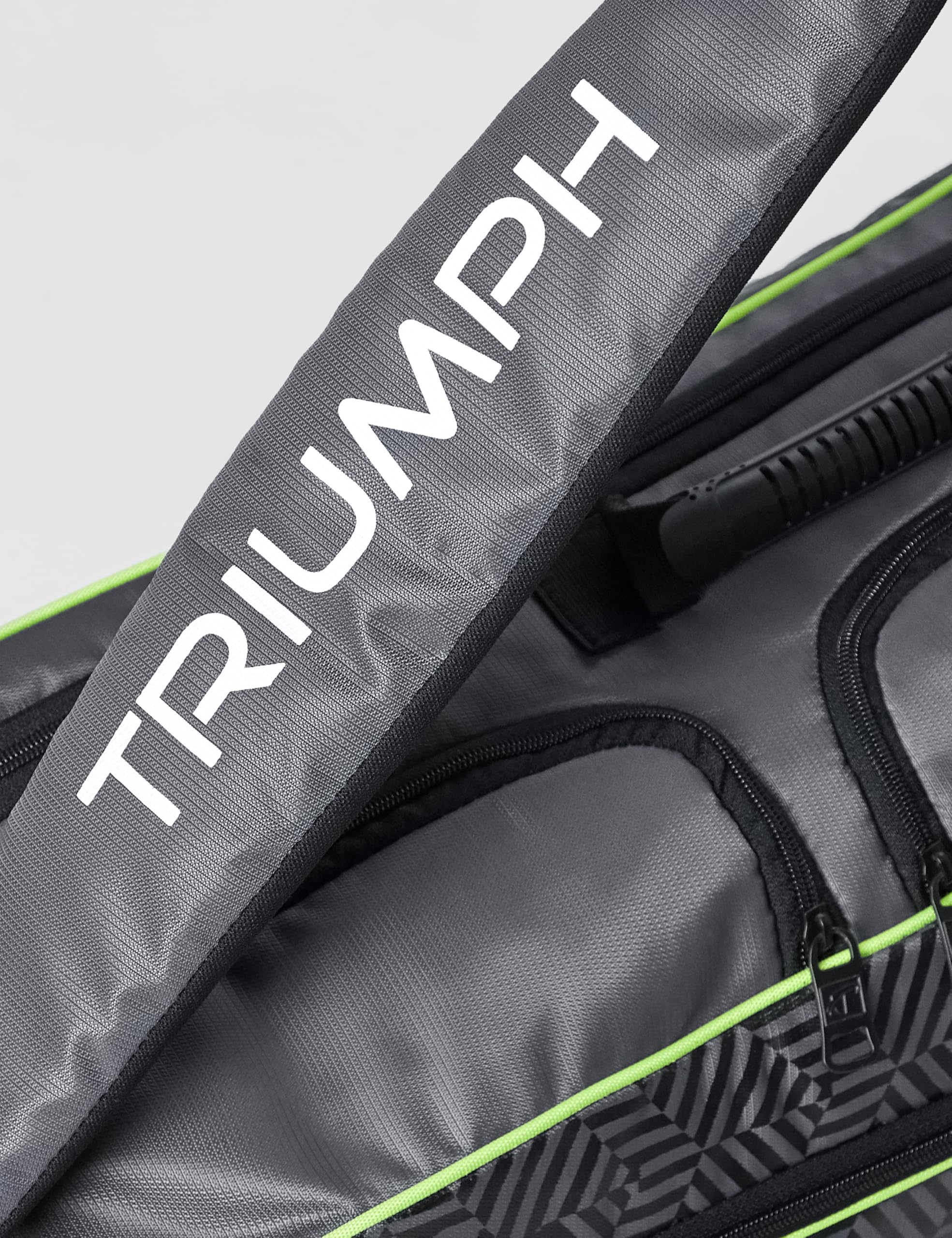Triumph Pride 6R Tennis Kit Bag Grey/Lime 4