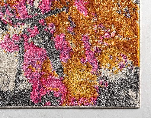 Miniatura 9 de Unique Loom Aurora Collection - Alfombra de área de transición abstracta abstracta del suroeste botánico, alfombra de área de transición, 2 pies 7