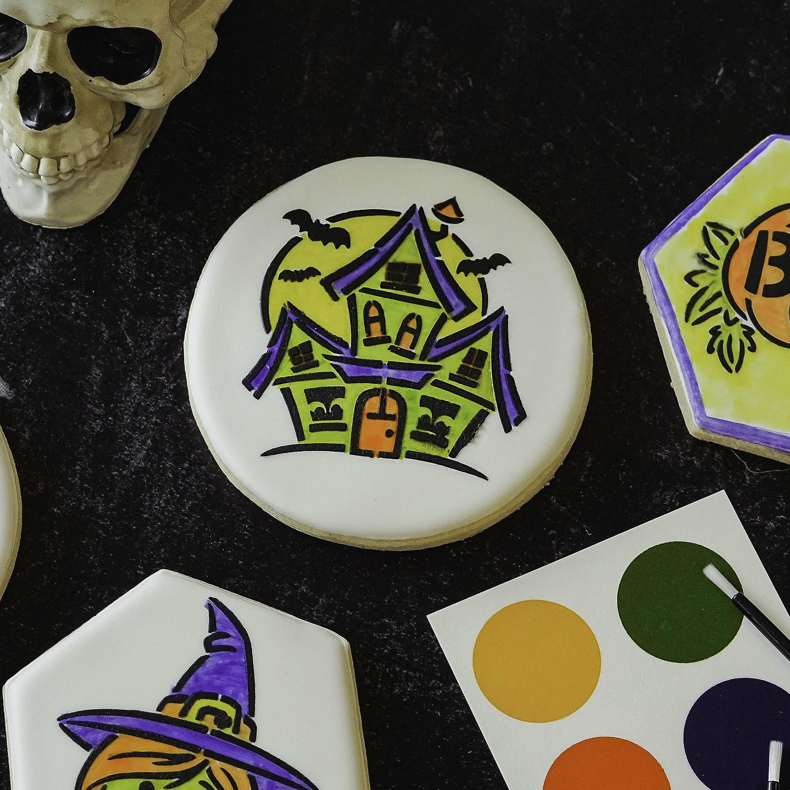 Haunted House PYO Stencil - Drawn by Krista