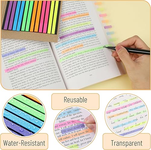 Miniatura 3 de Mr. Pen - Juego de cinta transparente para resaltadores de la Biblia y notas adhesivas, 331 unidades, pestañas de notas adhesivas, pestañas de