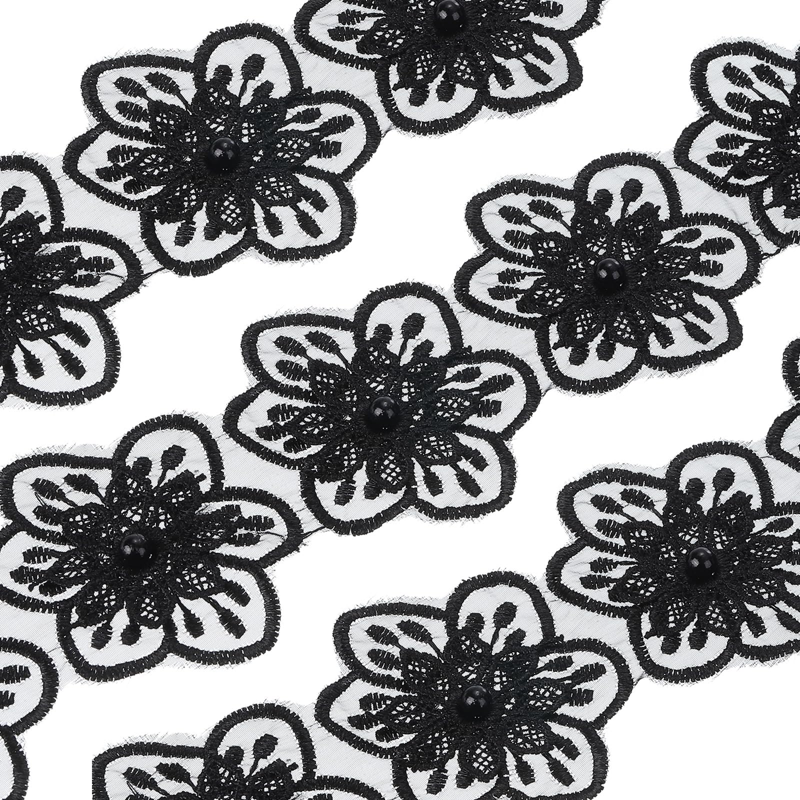 PATIKIL Ruban En Dentelle De 45,2 M De Large, 3,1 Cm De Large, Ruban D'emballage Cadeau Pour Bricolage, Bricolage, Couture, Fête D'anniversaire, Bleu