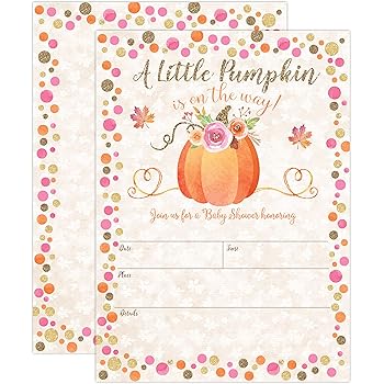 cheap fall baby shower invitations