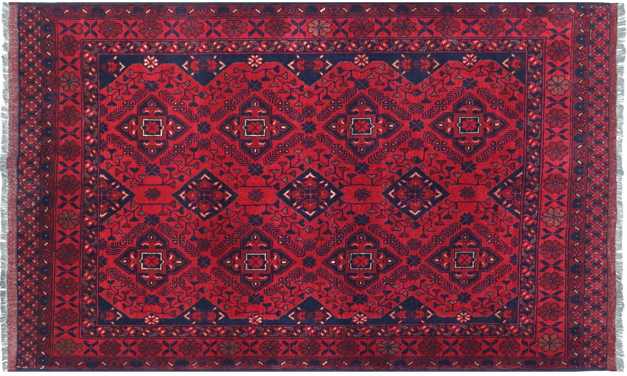Tapis Khal Mohammadi marron 150x200 pour salon chaleureux