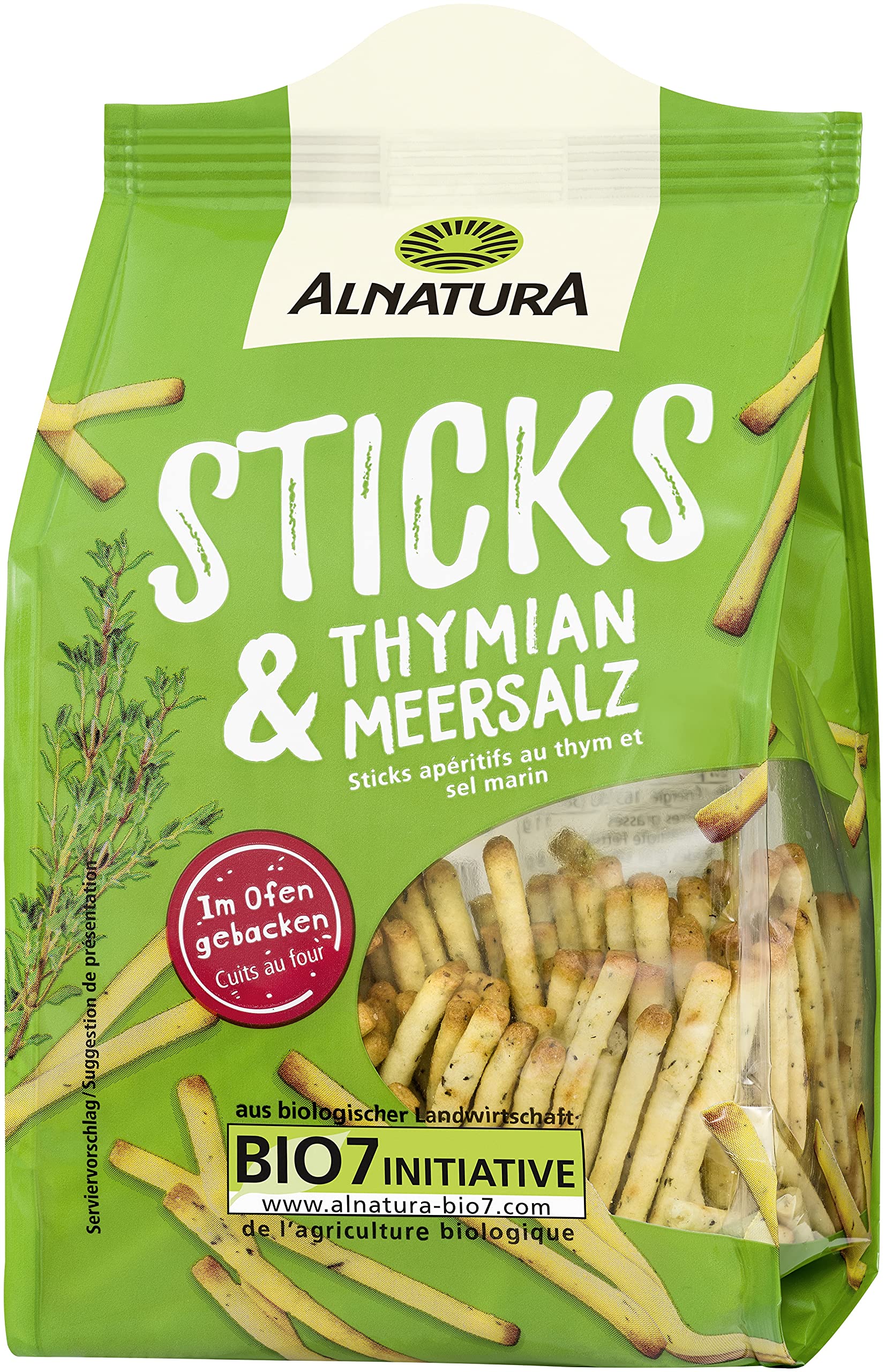 Alnatura Sticks 100g, Thymian, Meersalz