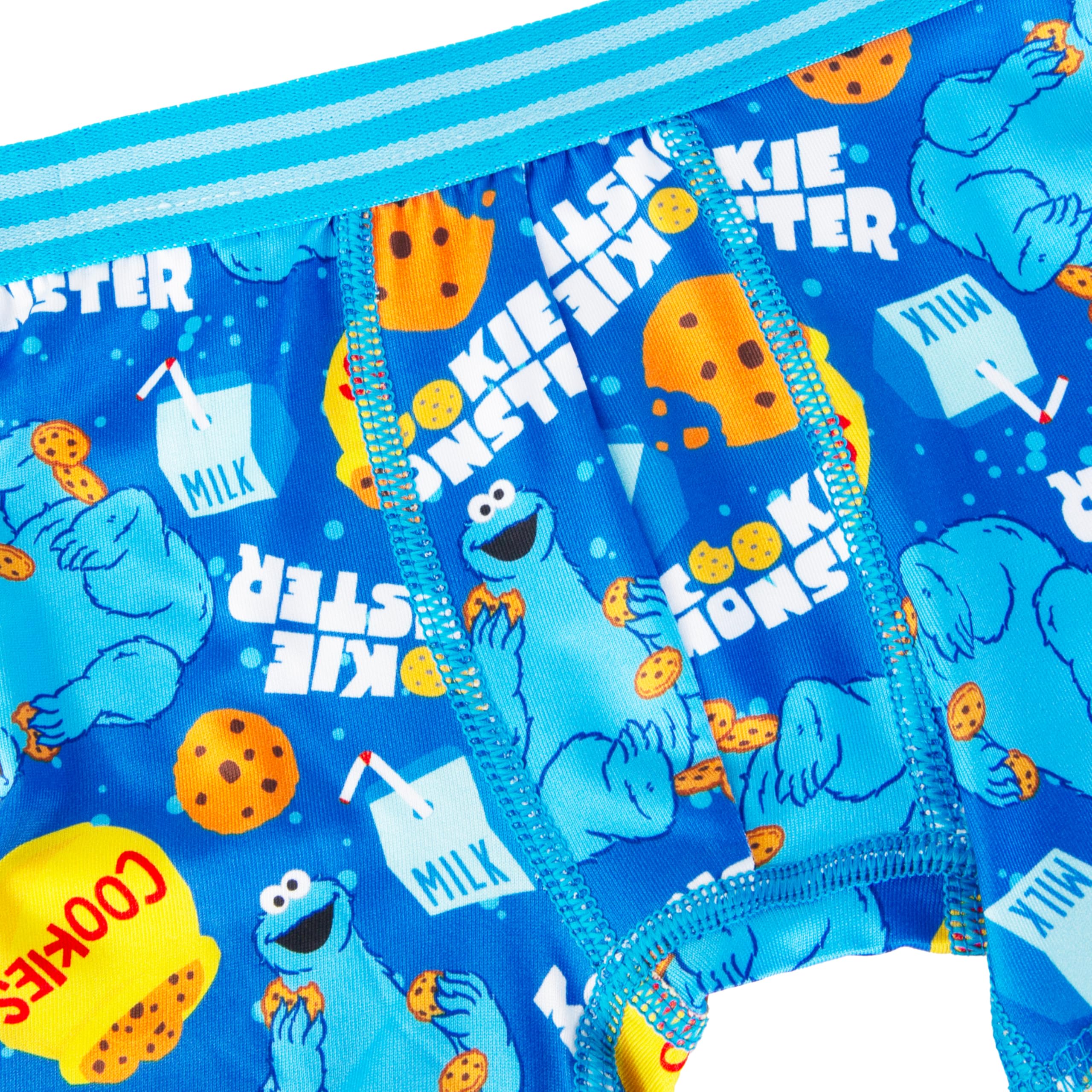 Sesame Street Ropa interior para niños con favoritos como Elmo, Cookie Monster y Big Bird en tallas 18 m, 2/3 t, 4t