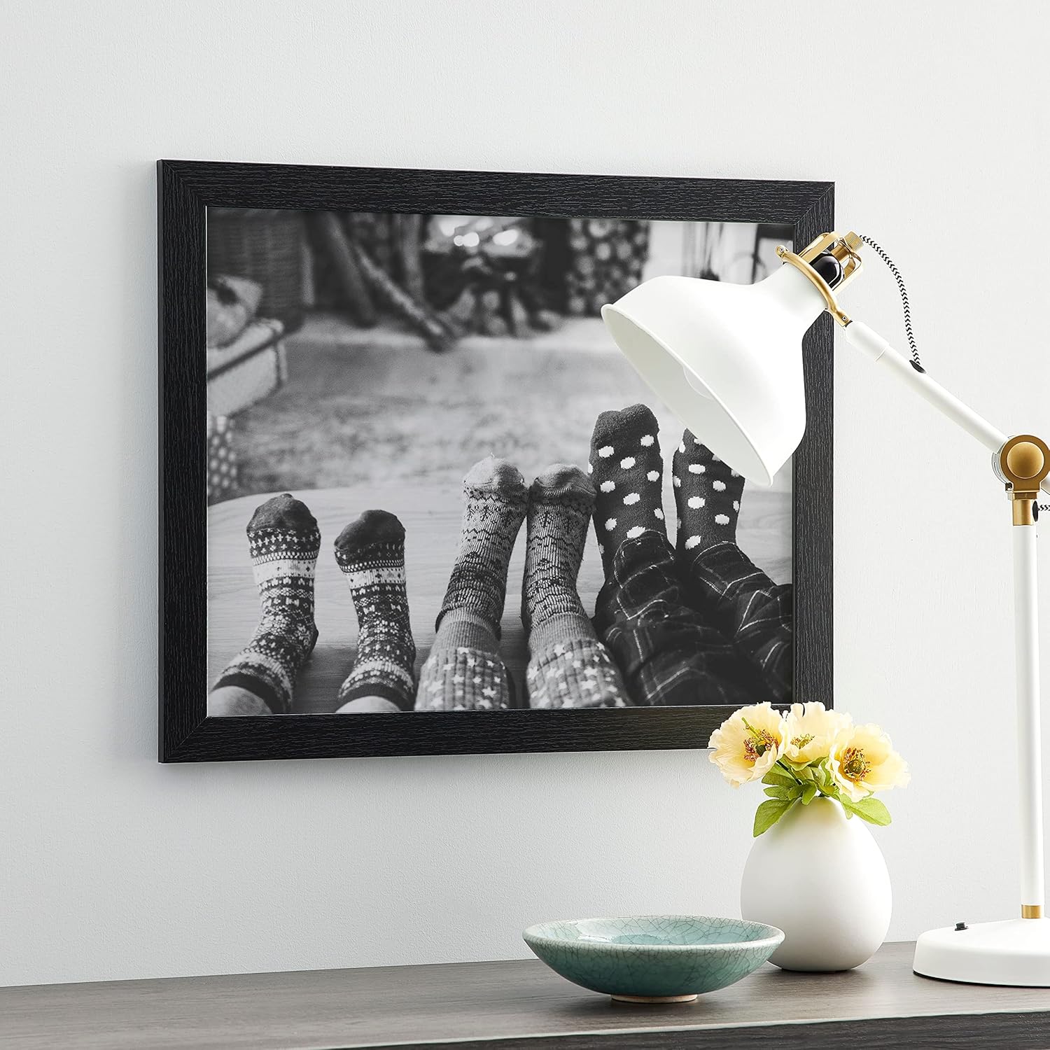 Studio Decor 18" x 24" Belmont Picture Frame - Includes Pre-attached Hanging Hardware, Horizontal or Vertical - MDF, Black, Bulk 4 Pack