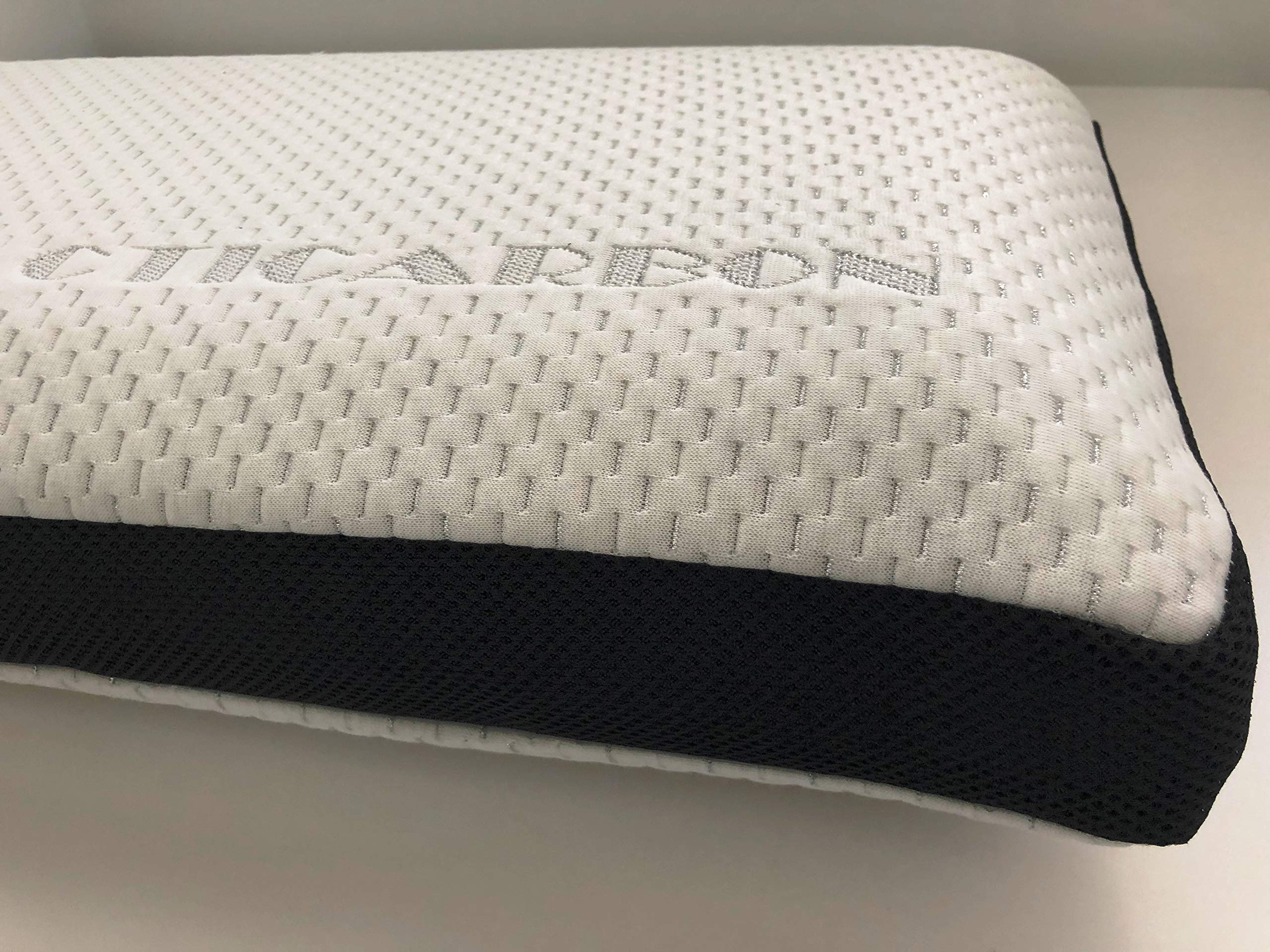 DONATELLA Almohada Carbono - Blanco, 105 cm.