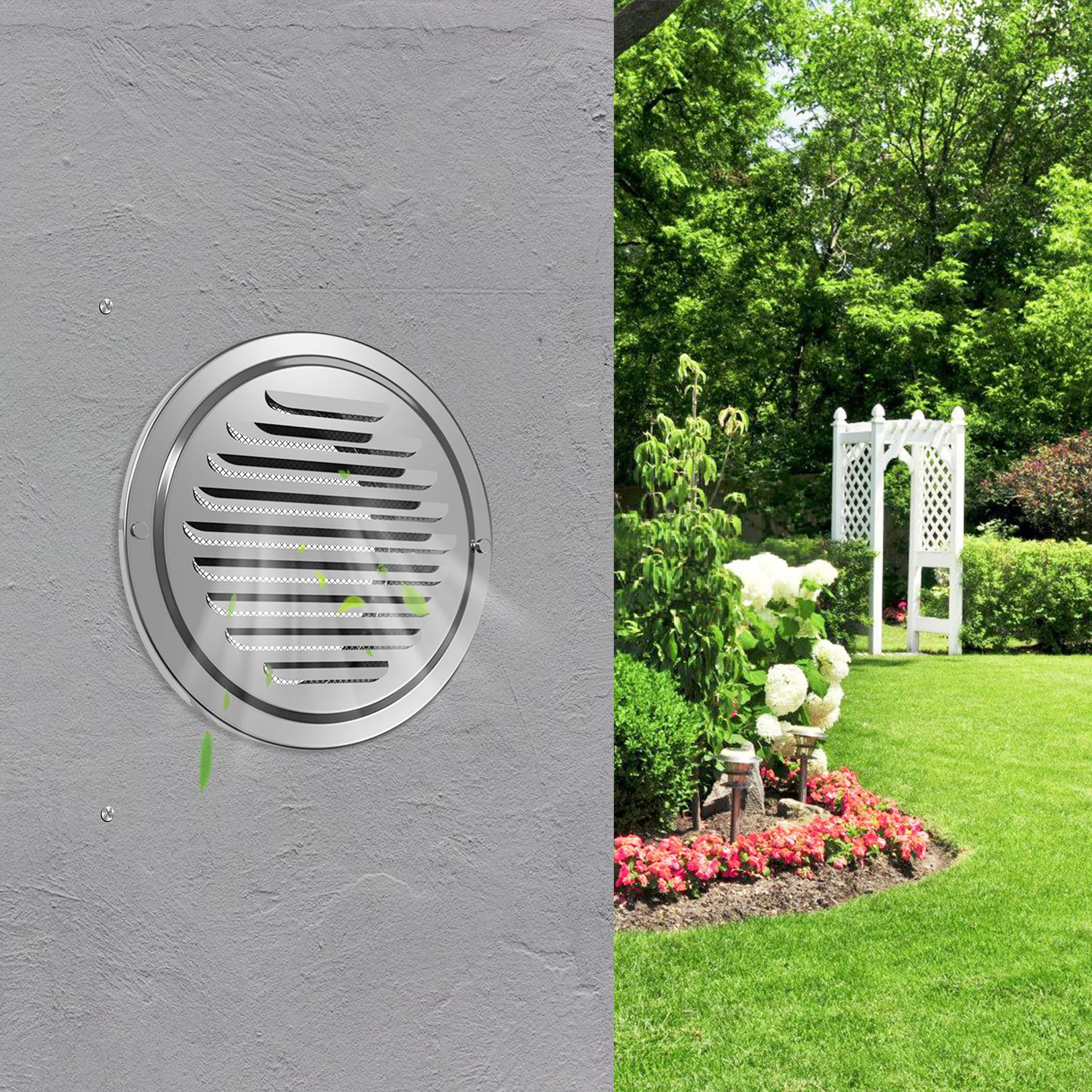 Griglie Di Ventilazione Aria R Tonde Per Mobili - 70mm X 2 - Coperchi Soffitto Mini Spina (Prostko Ltd)