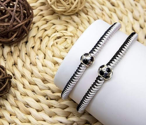 Miniatura 2 de MANYC - Pulseras de fútbol para hombres, mujeres y niños, accesorios elegantes para fanáticos del fútbol, regalos de espíritu de equipo para niños y