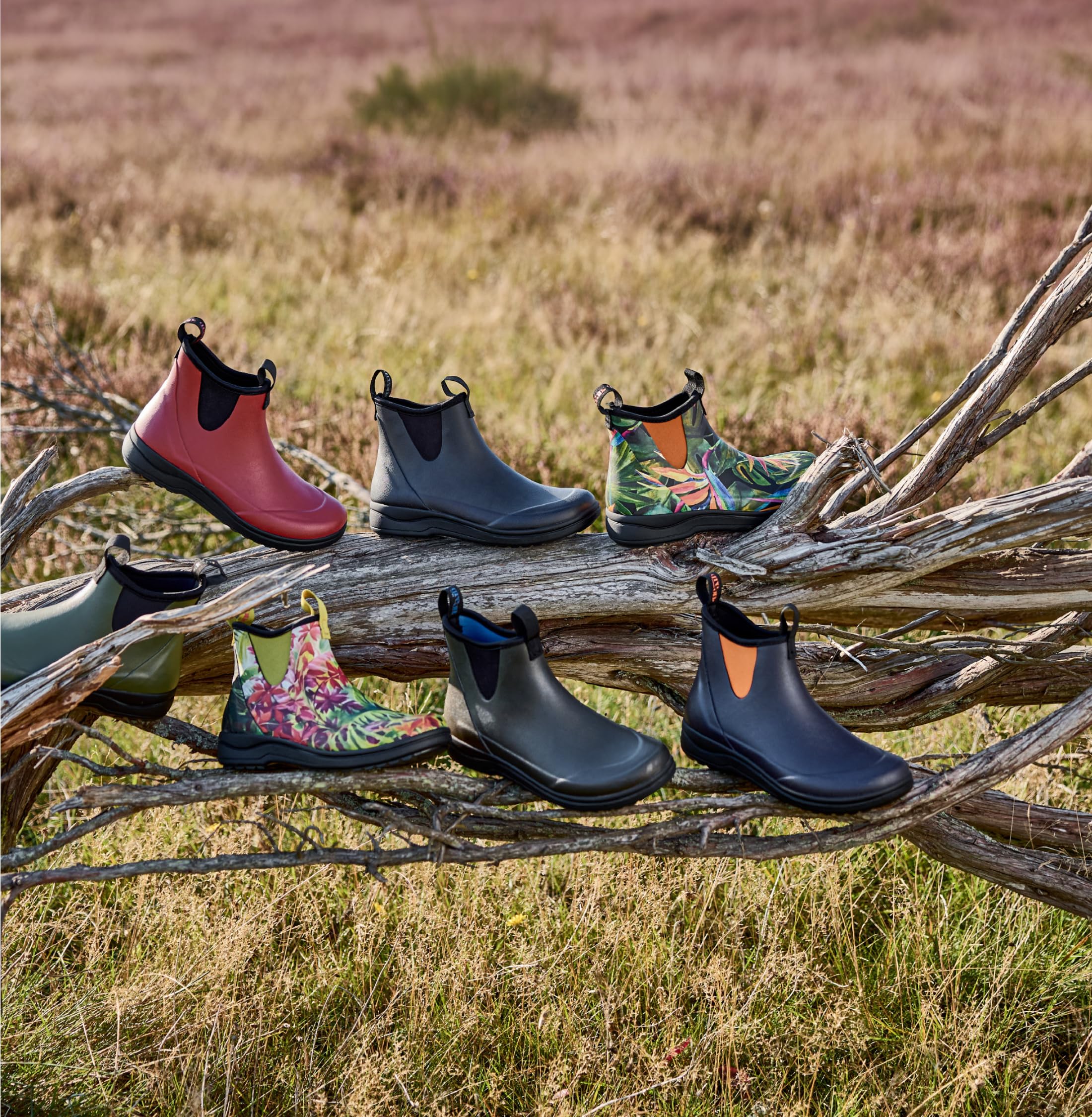 Gummistiefel Damen Halbhoch | Premium Regenschuhe für Garten & Hundespaziergang | Wasserdicht, Rutschfest & mit EnergySole Fußbett | Kurzschaft Regenstiefel & Stiefeletten