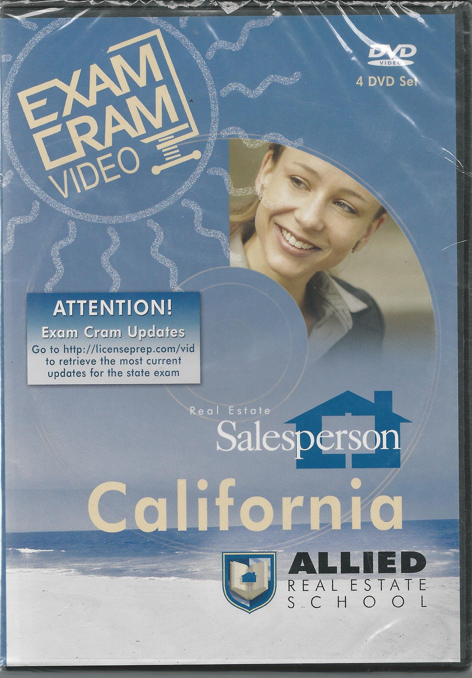 Allied Real Estate School California Exam Cram Video (4 DVD Set, NO