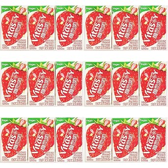 Strawberry Flavored Soy Drink, Artificially Flavored,Vegan, 8.45 fl oz, Pack of 18