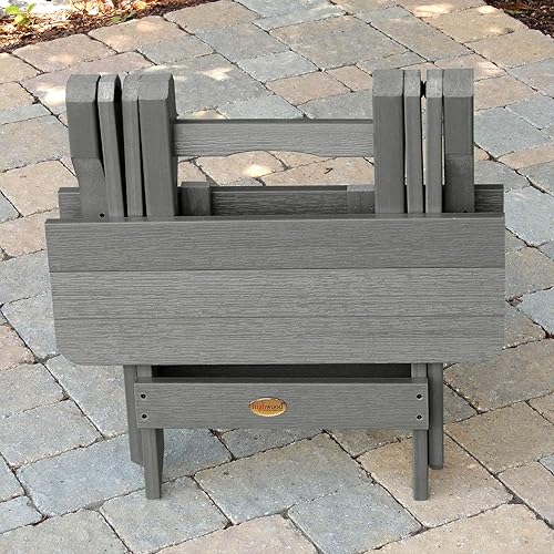 Miniatura 5 de highwood Mesa auxiliar Adirondack plegable, teca costera