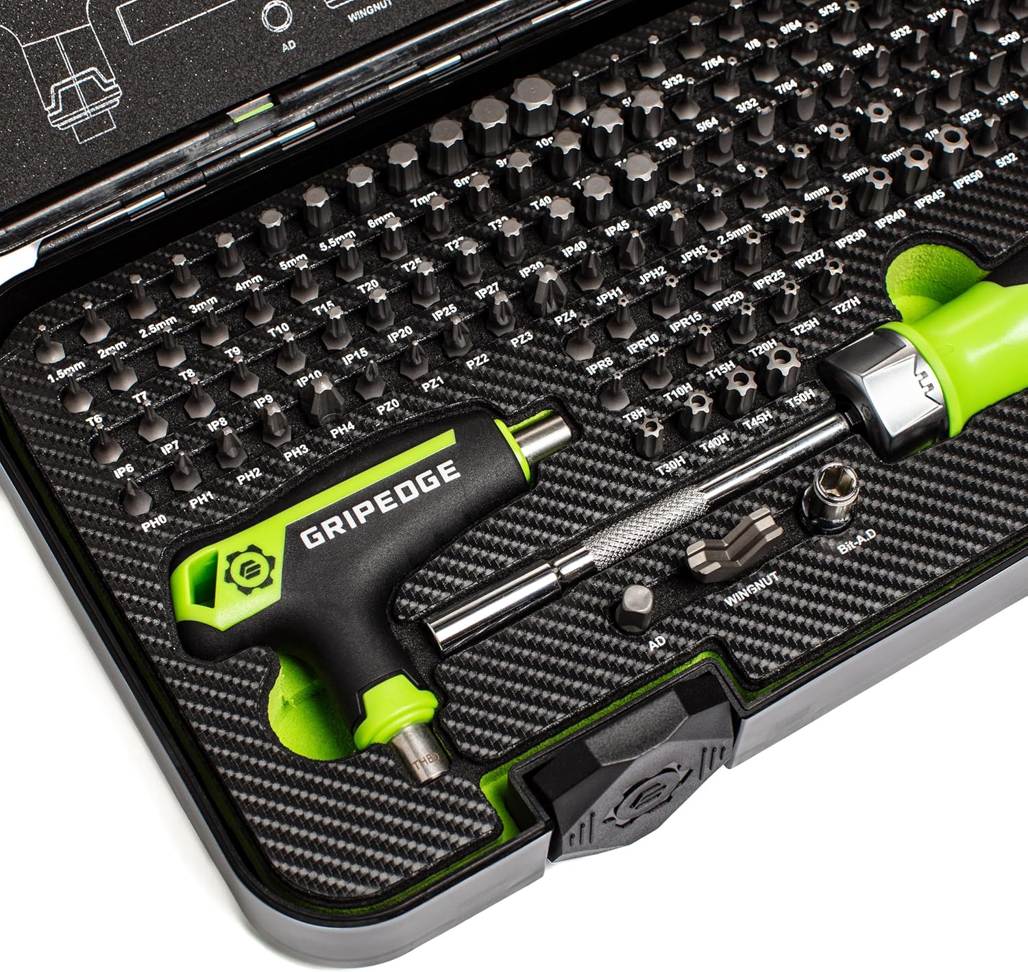 GRIPEDGE Tools | 132-PC R.P.T. Multi-Bit Driver Set