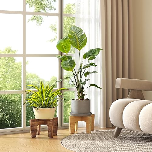 Miniatura 2 de Soporte para Plantas Interior Exterior, Soporte para Plantas Robusto Soporte Único para Maceta de Flores Soporte para Plantas Taburete de Exhibición