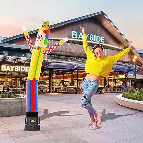 Miniatura 113 de LookOurWay Air Dancers Inflatable Tube Man Attachment - Wacky Waving Inflatable Dancing Tube Guy for Business Promotion - Blower Not Included