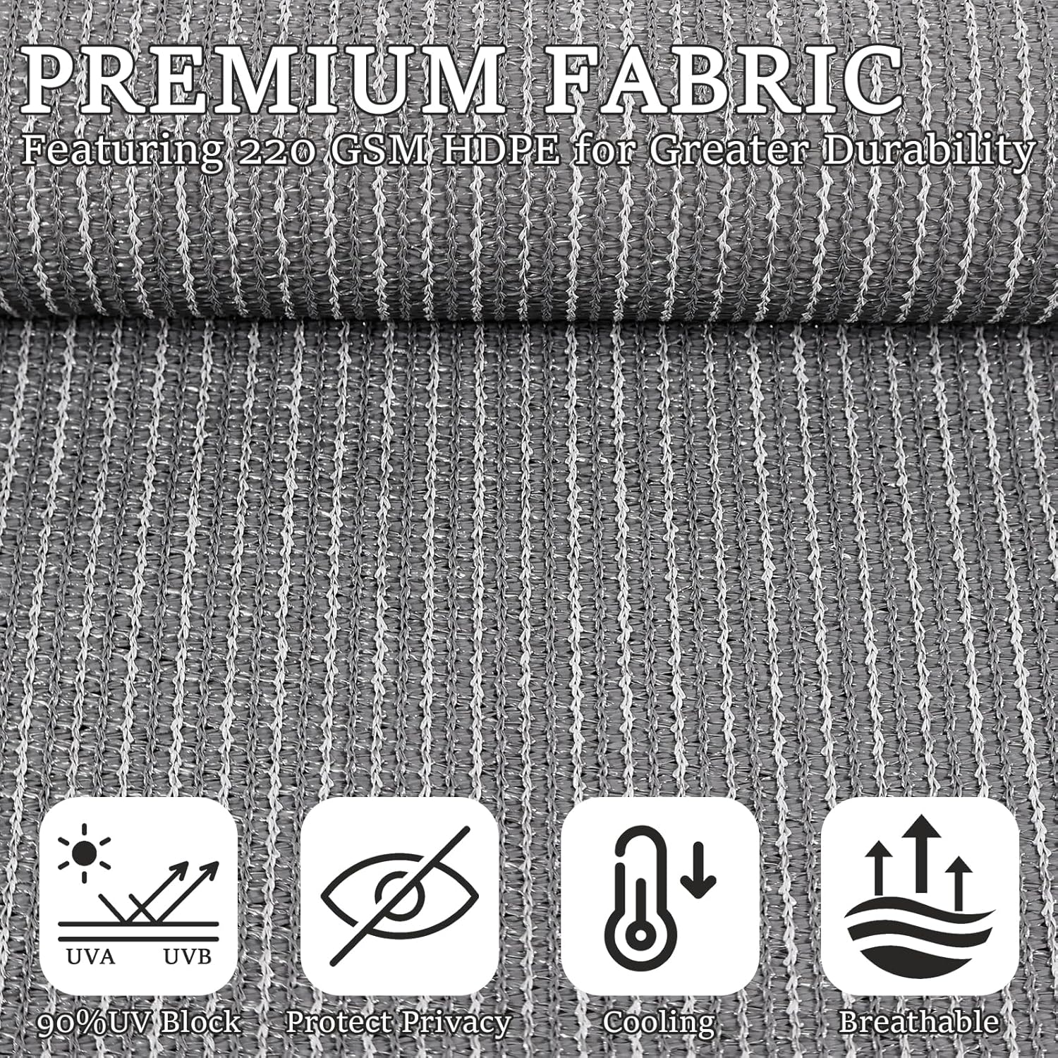 7' W x 8' H Outdoor Roller Shades, Cordless Patio Roll Up Outdoor Blinds with 2 Poles & 1 Fabric, Exterior Sun Shade Cloth for Porch, Gazebo, Balcony, Pergola, Grey