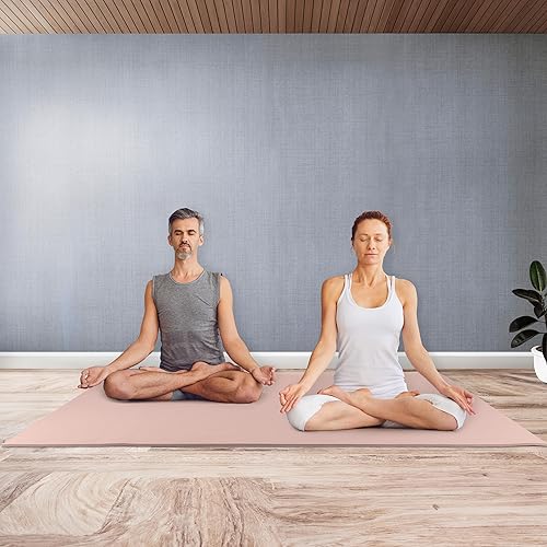Miniatura 7 de Large Yoga Mat - 6x4 Wide Exercise Mat - 8mm Thick Non-Slip Workout Mat