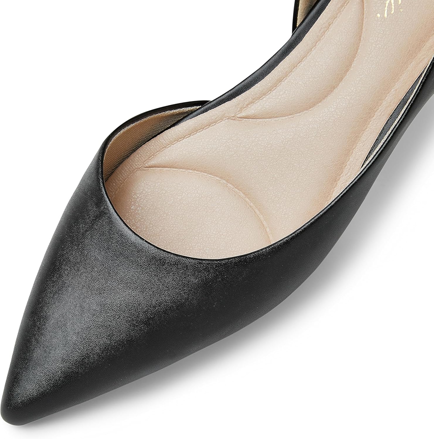 Arromic Flats Shoes for Women, Low Wedge Pointed Toe Women Flats with Arch Support, Heel Pad and Inner Heel, Comfortable Slip on Flats for Office Work Casual Dressy Wedding - Image 5