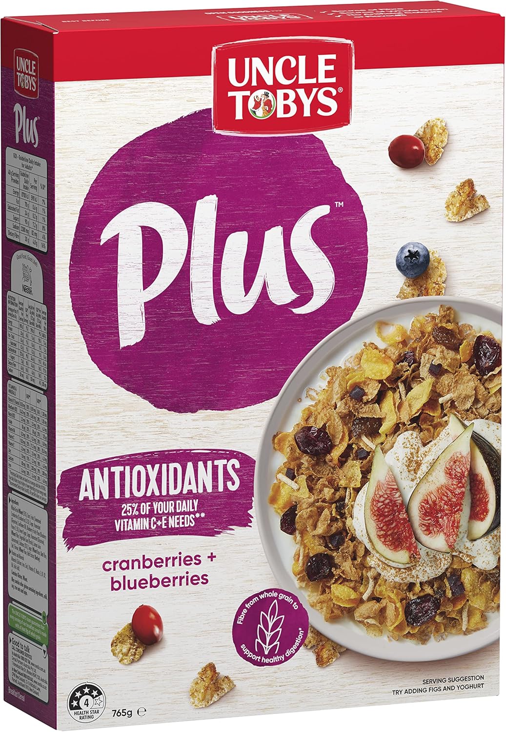 UNCLE TOBYS PLUS Antioxidant Breakfast Cereal 765g