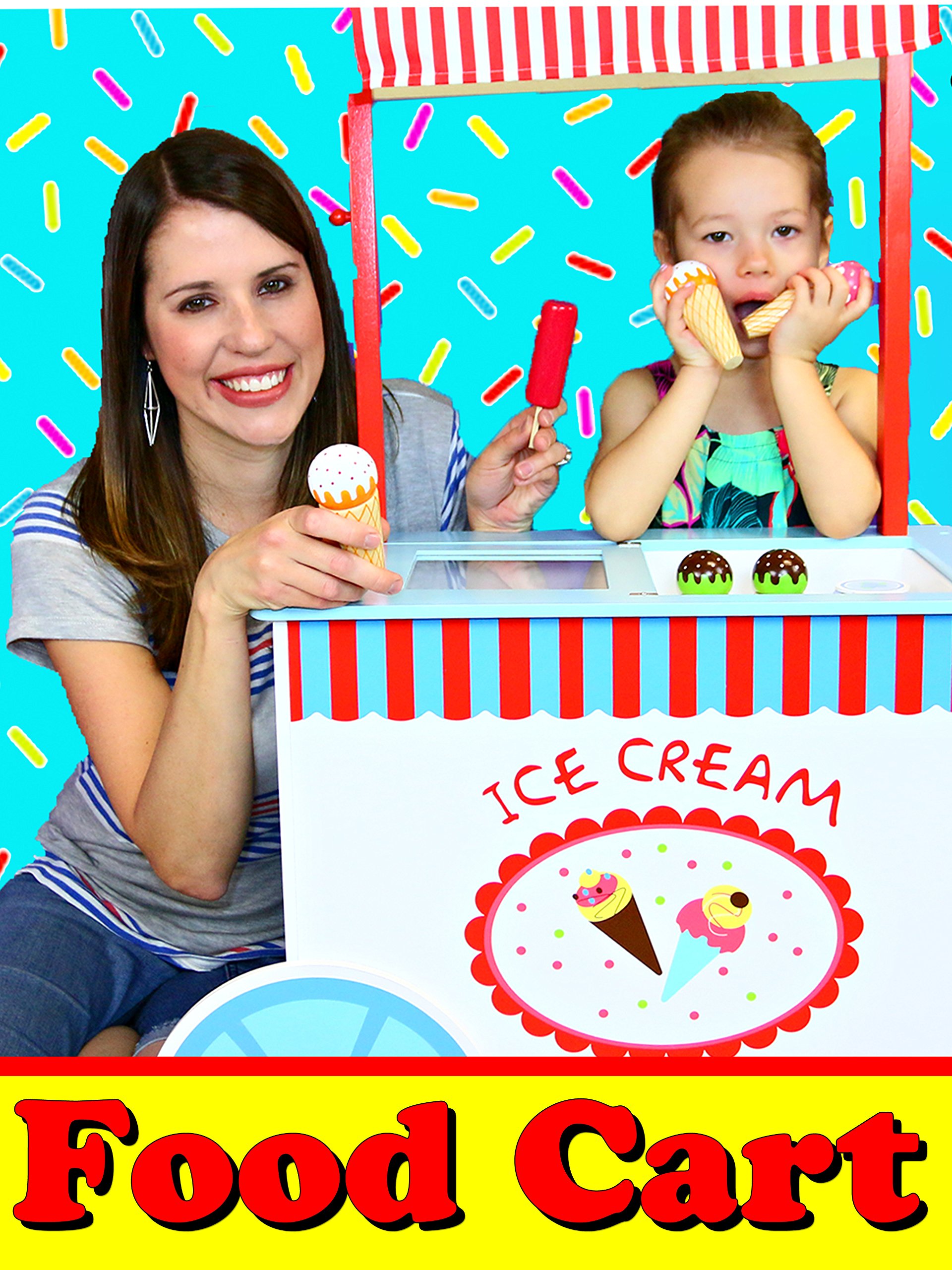 Amazon.co.jp ICE CREAM CART Toy Pretend Play Wooden Food Popsicles