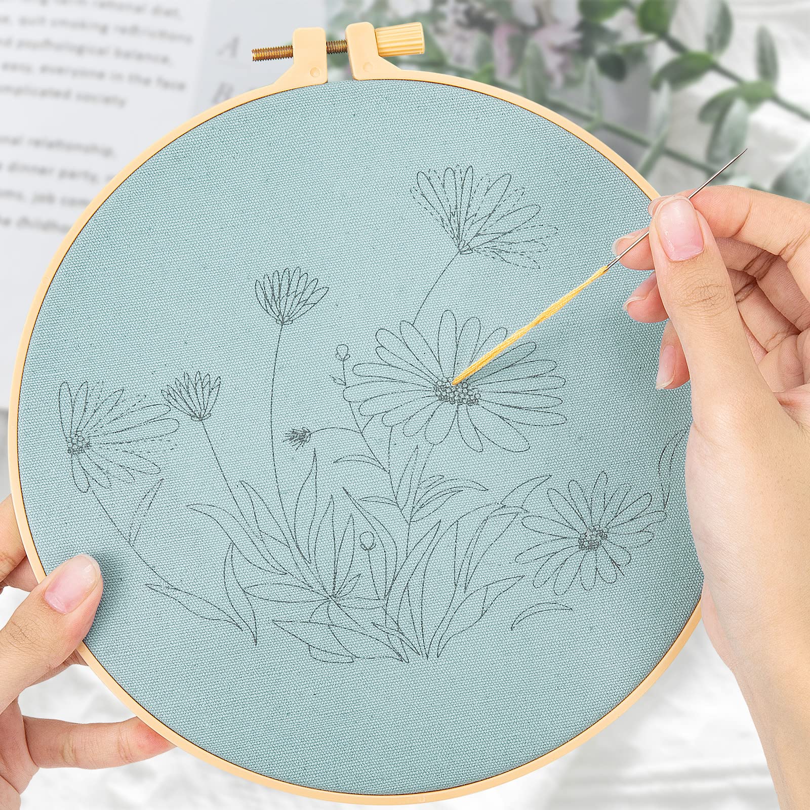 10 Cerchi Da Ricamo In Bambù 30cm - Anelli Per Punto Croce, Ideali Per Cucito E Decorazioni - Foto 3