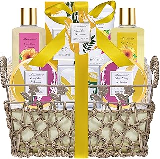 Gift Set for Women, Bath Sets for Women Gift, 9Pcs Relaxing Spa Gift Basket for Women Includes Bubble Bath, Shower Gel, Body Lotion, Birthday Spa Gifts, Mothers Day Gifts for Mom