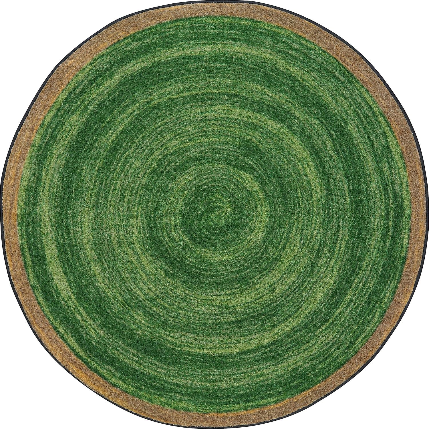 Joy Carpets Feeling Natural Area Rug in Color Pine, 7'7" Round