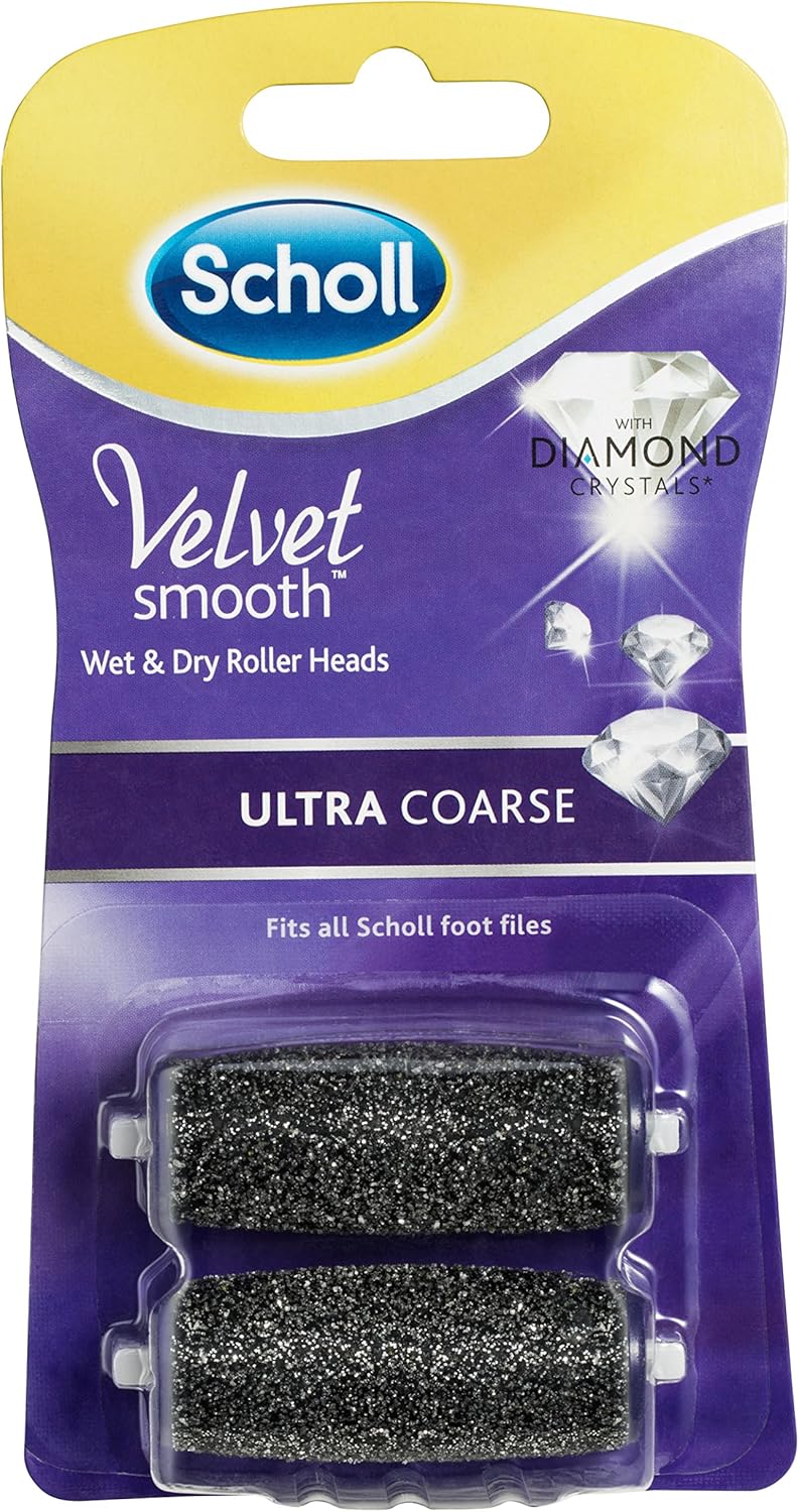 Scholl Velvet Smooth Electronic Foot File Refill Ultra Coarse 2 Pack
