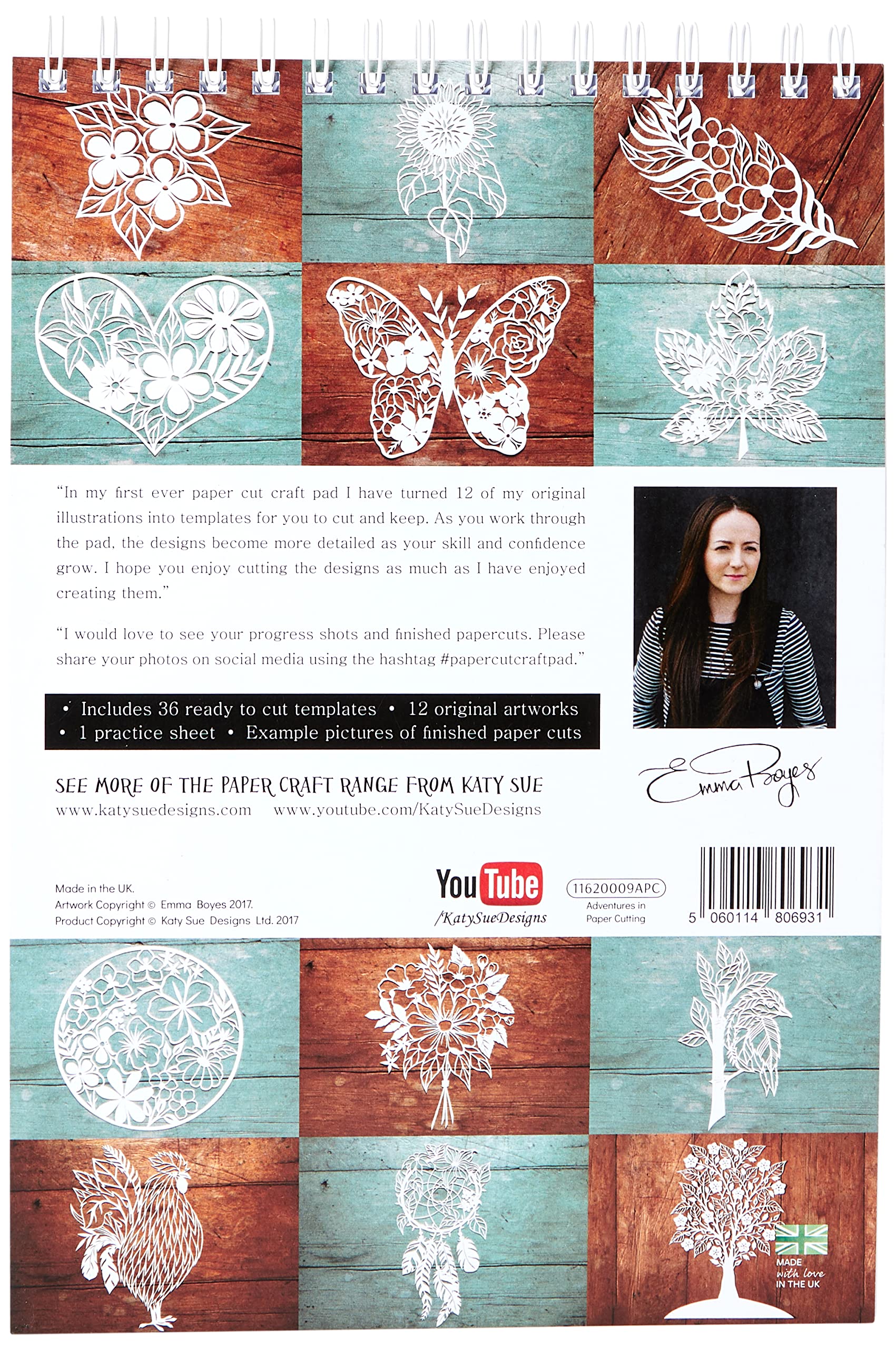 Adventures in Paper Cutting, Series One, Papercut Templates, Designs