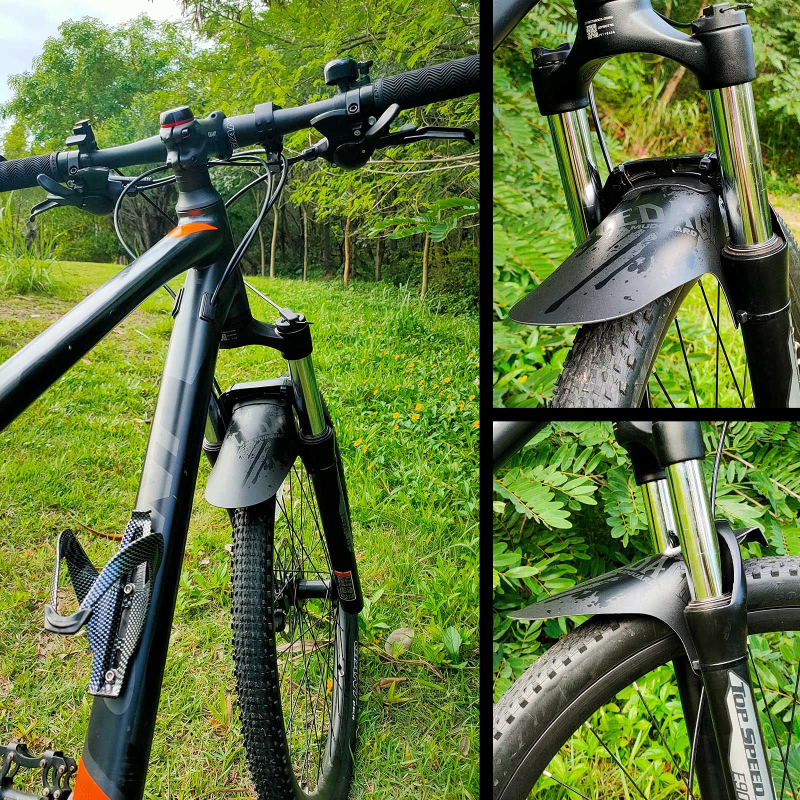 NICEDACK Bike Fender, MTB Mud Guard Front and Rear Compatible Bicycle Mud Guard Set Downhill
