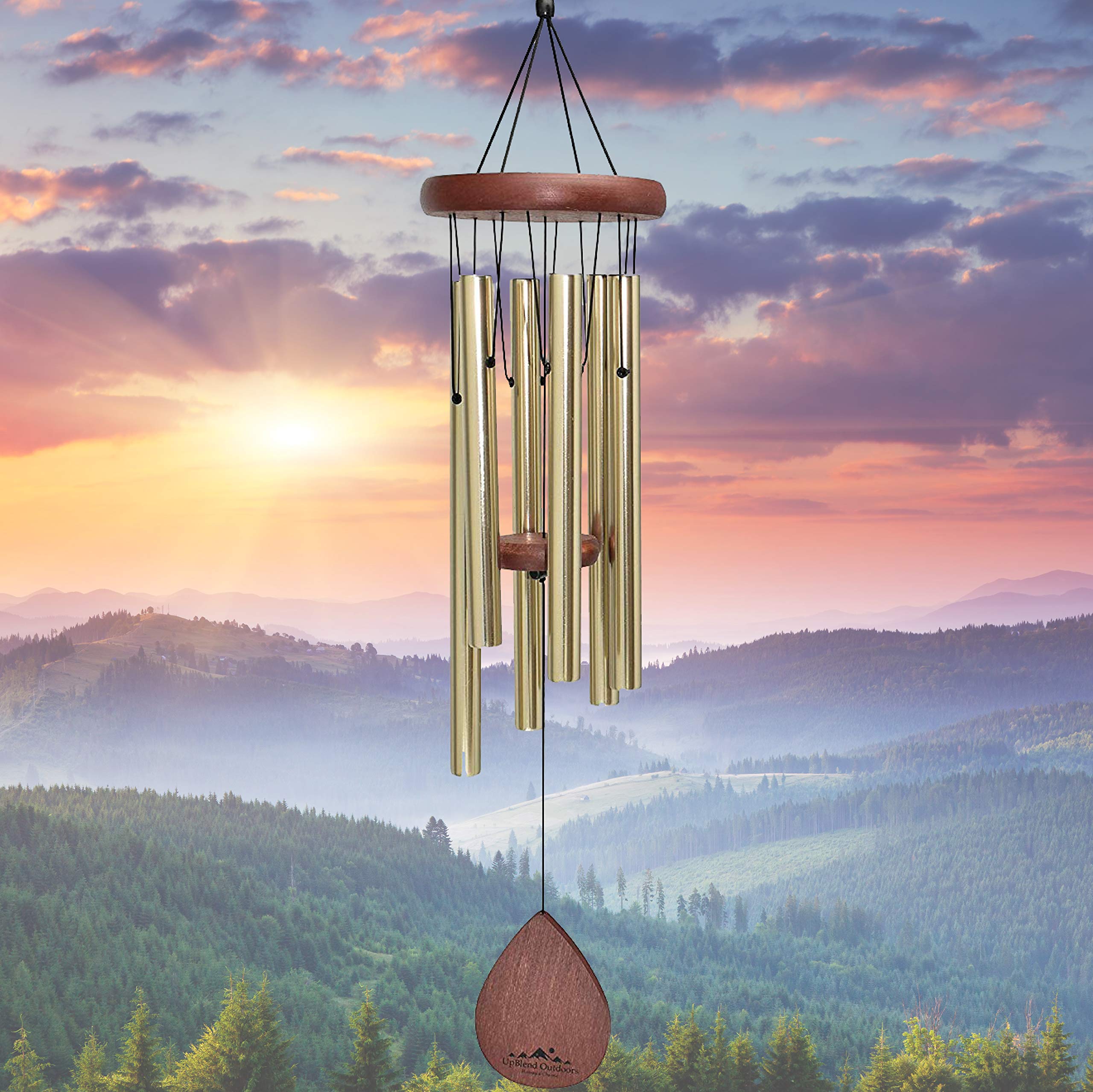 UpBlend Outdoors introduces the medium Havasu Wind Chime (28" total length); A beautiful gift for your patio, garden, and outdoor home dcor.