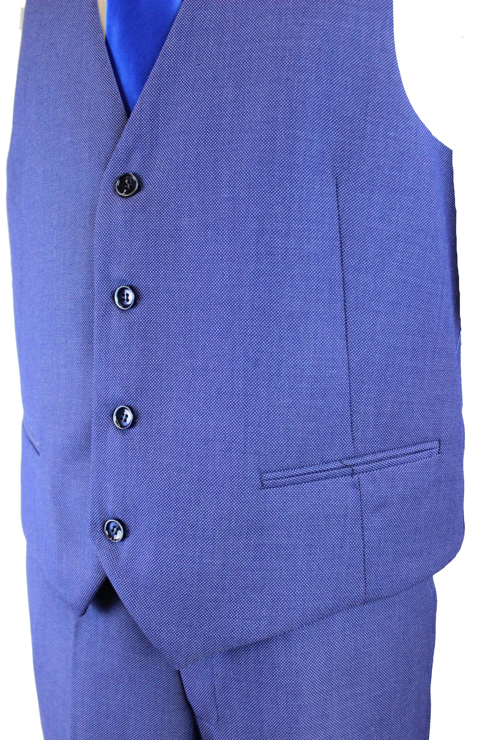 Completo Uomo Classico Tre Pezzi Giacca Gilet E Pantalone vestibilità Comoda Taglie Forti Art.242/254