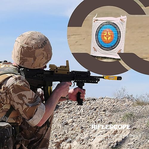 Miniatura 17 de ESSLNB Visión refleja de punto rojo y verde con 4 retículas y soportes de riel de 20/0.866 in, impermeable, a prueba de golpes, con 5 brillo