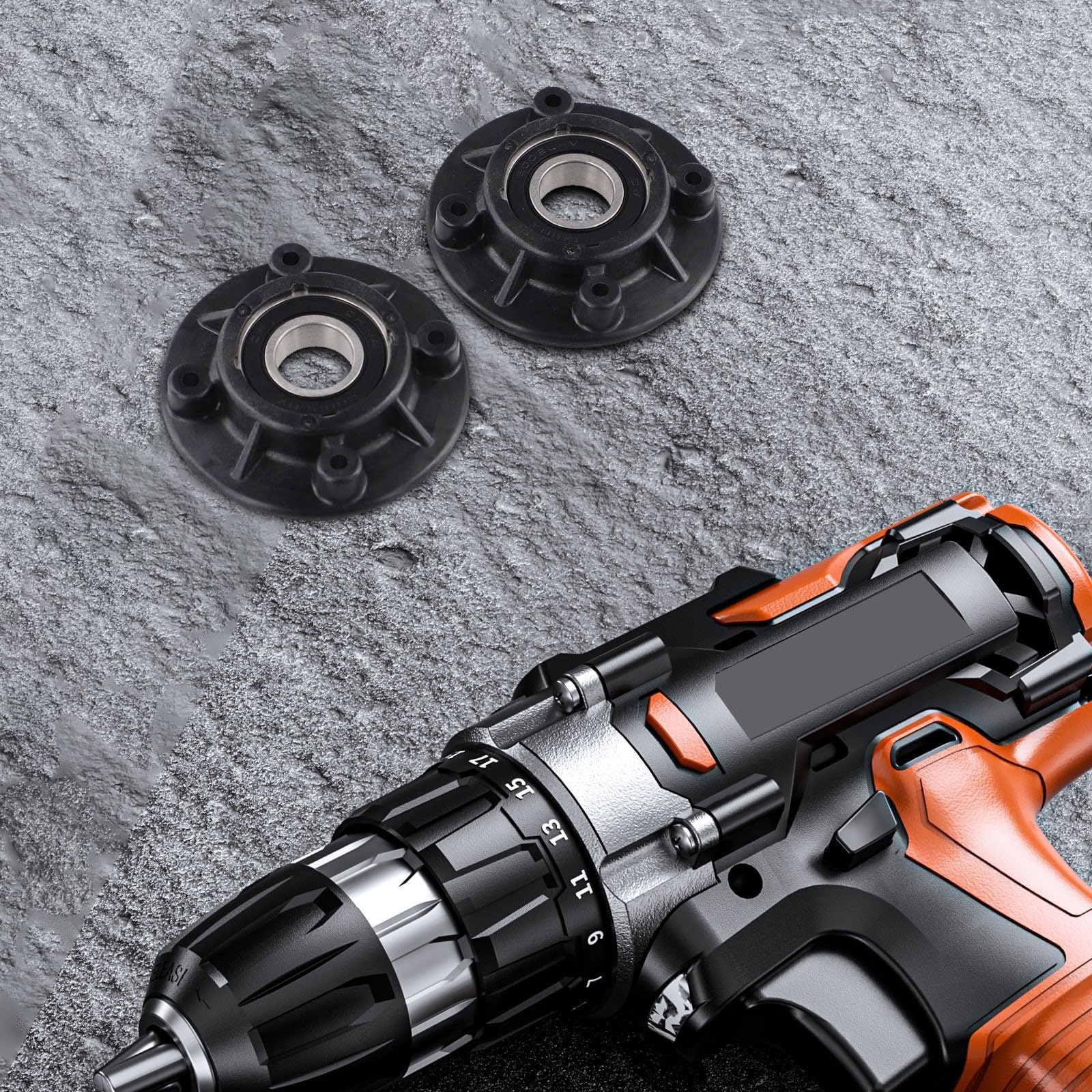 Oniissy Carcasa de rodamiento de lijadora de plástico compatible con DCW210 DWE6421 DWE6423 (2 piezas)