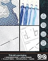 Vista 3 de Personalized.Design Kit de punto de cruz para principiantes "Siempre" - Marcador bordado de bricolaje de las Reliquias de la Muerte