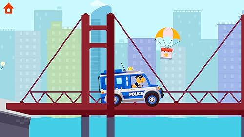 Dinosaur Police Car - Driving Games for kids