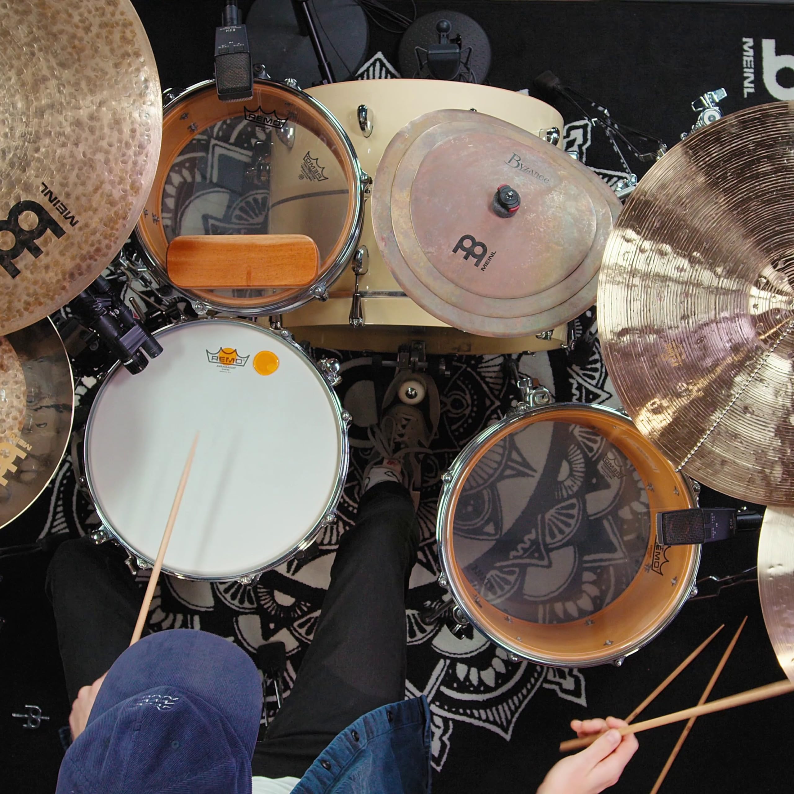 Byzance Vintage 3-Piece Smack Stack Cymbal Pack 10", 12", 14" — MADE IN TURKEY — B20 Bronze, 2-YEAR WARRANTY