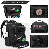 Vista 4 de BAFASO Estuche de peluquería, bolsa de peluquería para herramientas de peluquería (solo bolsa), color negro