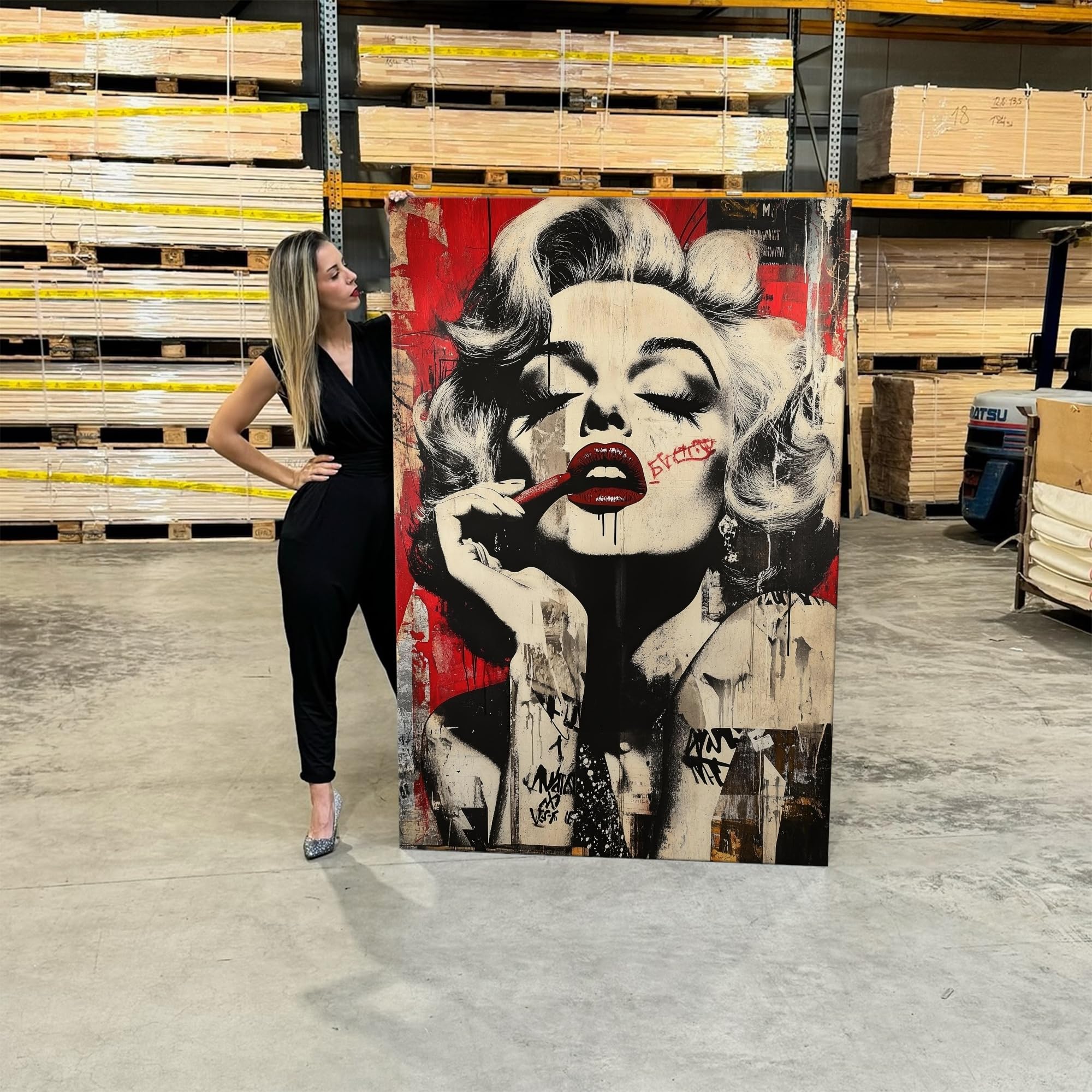 Artmazing | Bild bunt | S-Art Bilder | Modernes Wandbild XXL | Wohnzimmer Wanddeko | Leinwandbild Deko | Bild Leinwand XXL | buntes Poster für Wand