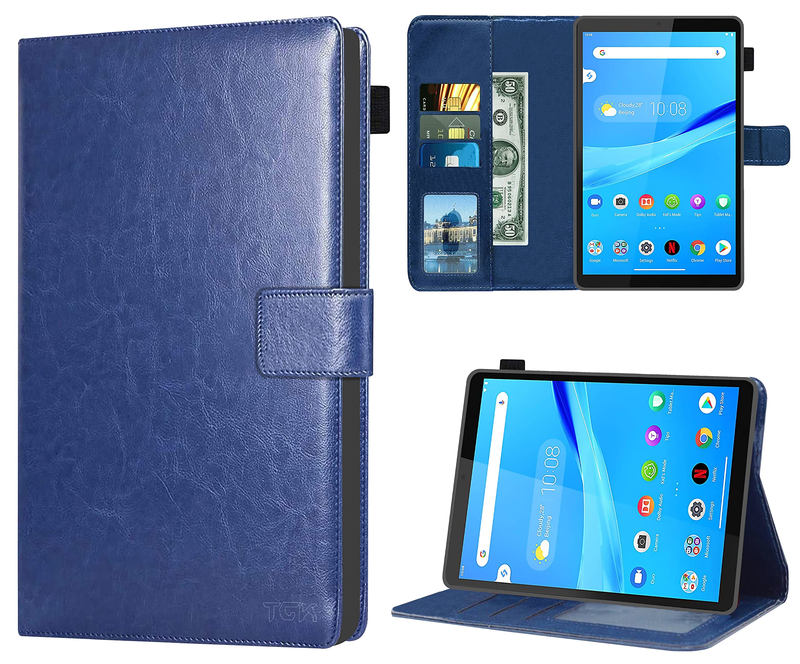 TGK Wallet Leather Flip Case Cover for Lenovo Tab M8 HD 2nd Gen/3rd Gen 8 Inch TB-8506F 8505X 8505F, Blue (B08LDFXFRB) Amazon Price History, Amazon Price Tracker