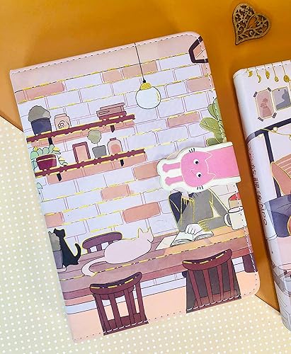 Miniatura 7 de Bonito cuaderno de diario para mujer, bonito cuaderno de diario, lindo diario para adolescentes, bloc de notas de la serie después de la escuela, 5