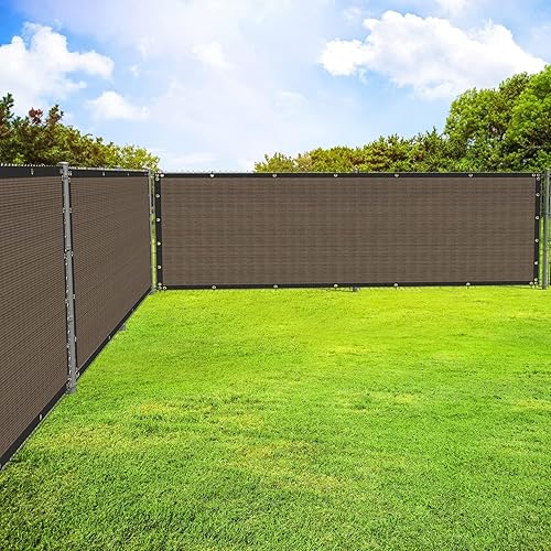 Miniatura 8 de ECOOPTS Valla de privacidad de 6'x8' con ojales de cobre, adecuada para cercas comerciales y jardines residenciales al aire libre, bloquea el 90% de