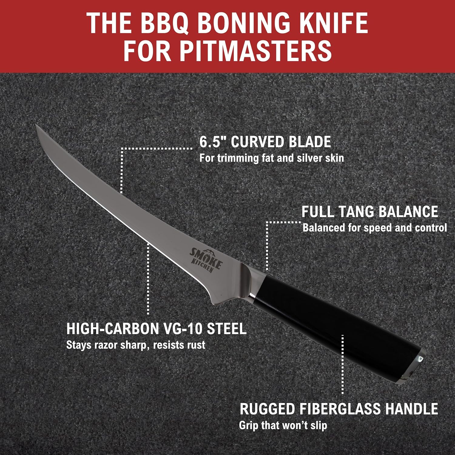 6.5-Inch Boning Knife by Smoked BBQ Source