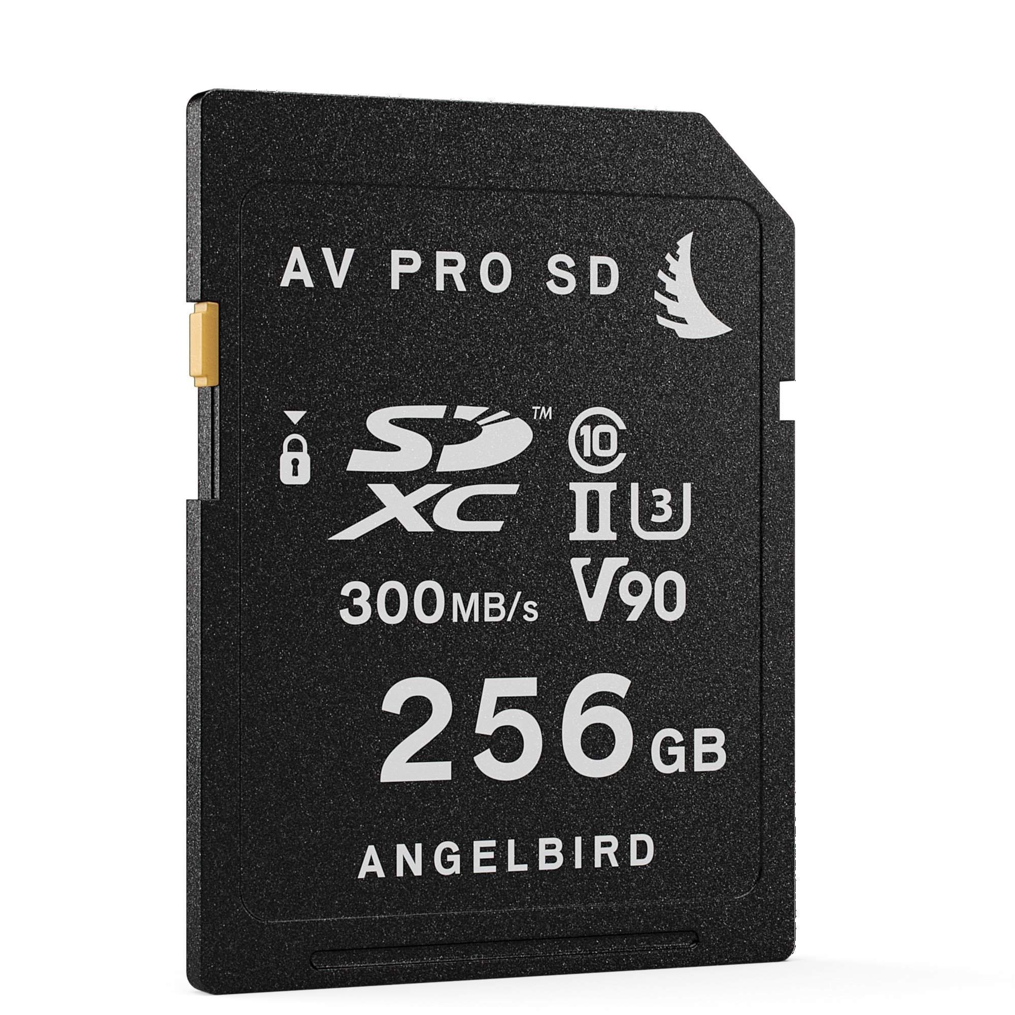Angelbird AVP256SD - Scheda di memoria AV PRO SDXC da 256 GB [UHS-II, classe 10, standard U3 | fino a 300 MB/s in lettura e 260 MB/s in scrittura]