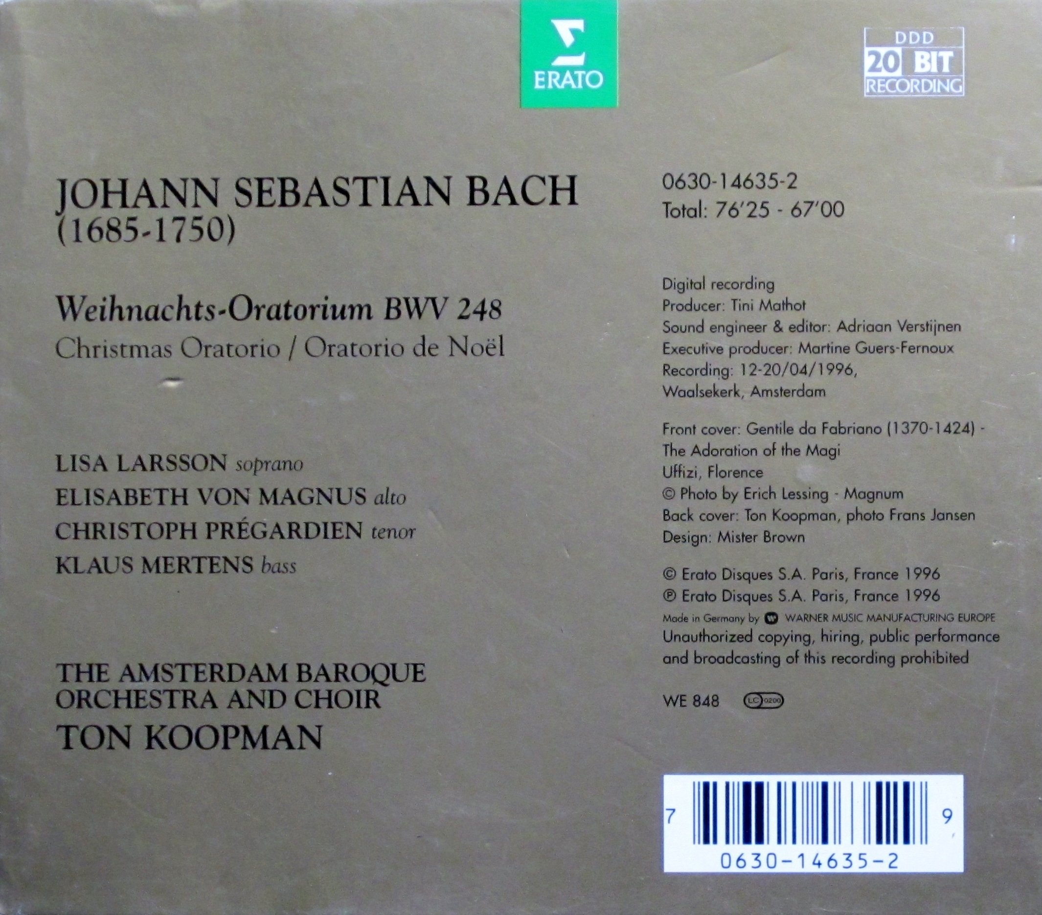 Weihnachtsoratorium (Gesamtaufnahme)