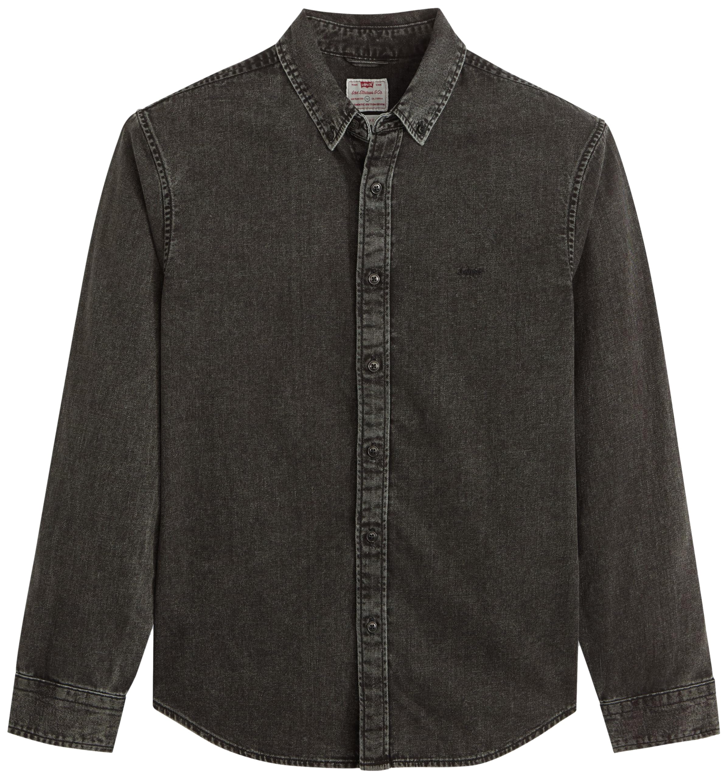 Levi's Authentic Button Down Gizmo Washed Black, Gizmo Washed Black, M
