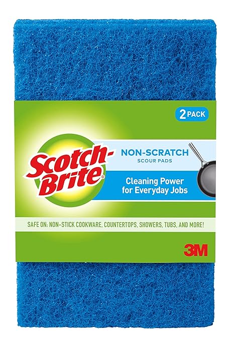 Scotch-Brite Multi-Purpose Non-Scratch Scour Pads, 2 Pads (622)
