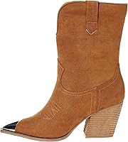 Vista 8 de The Drop Botas vaqueras de tacón Sandra para mujer