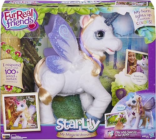 Miniatura 2 de FurReal Friends StarLily mi unicornio mágico Blanco púrpura